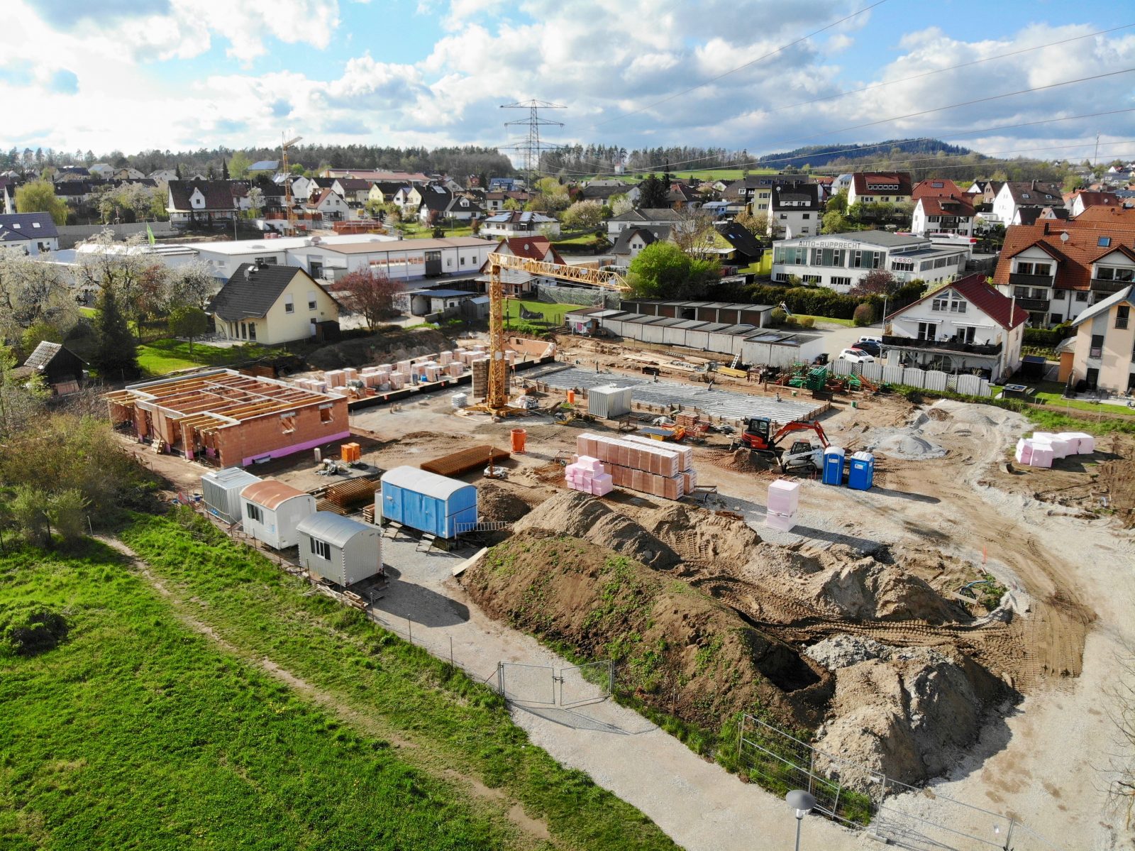 Baufortschritt Ulmenhof im Mai 2021