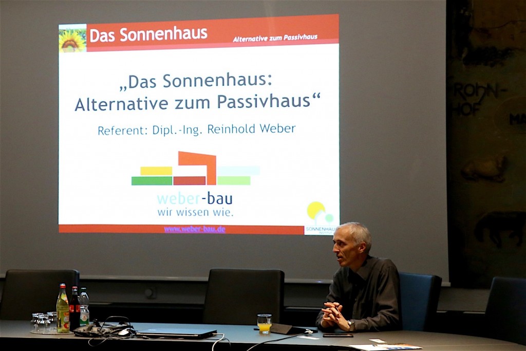 Vortrag Sonnenhaus, Reinhold Weber, Weber-Bau,