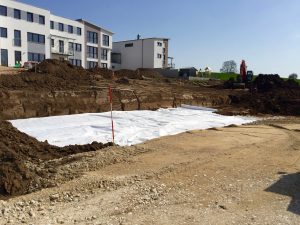 Bauarbeiten am Wohn- und Geschäftsgebäude in Schnaittach