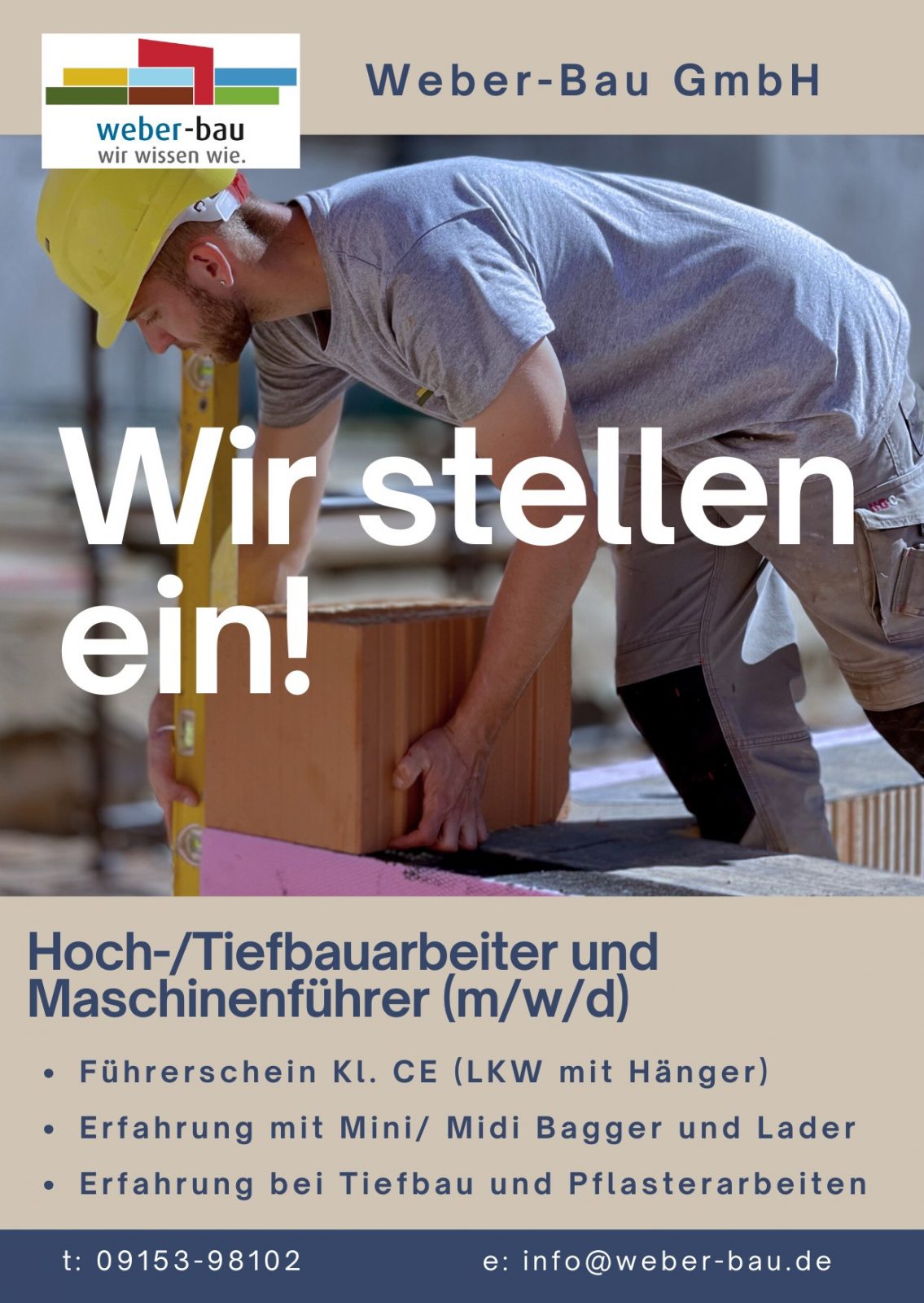 Wir stellen ein!